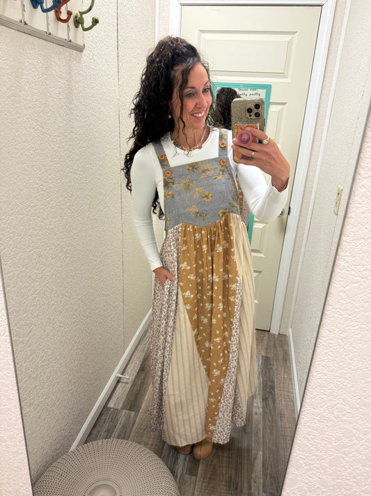 Autumn Overall Dress