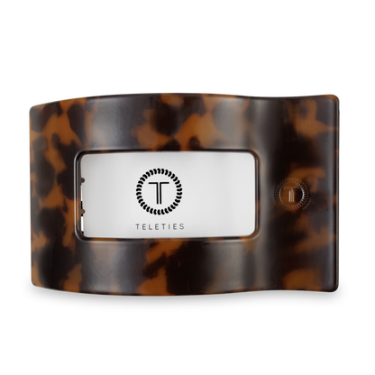 Flat Rectangle Hair Clip | Large | Tortoise