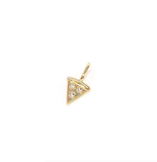 Pizza Charm: Gold