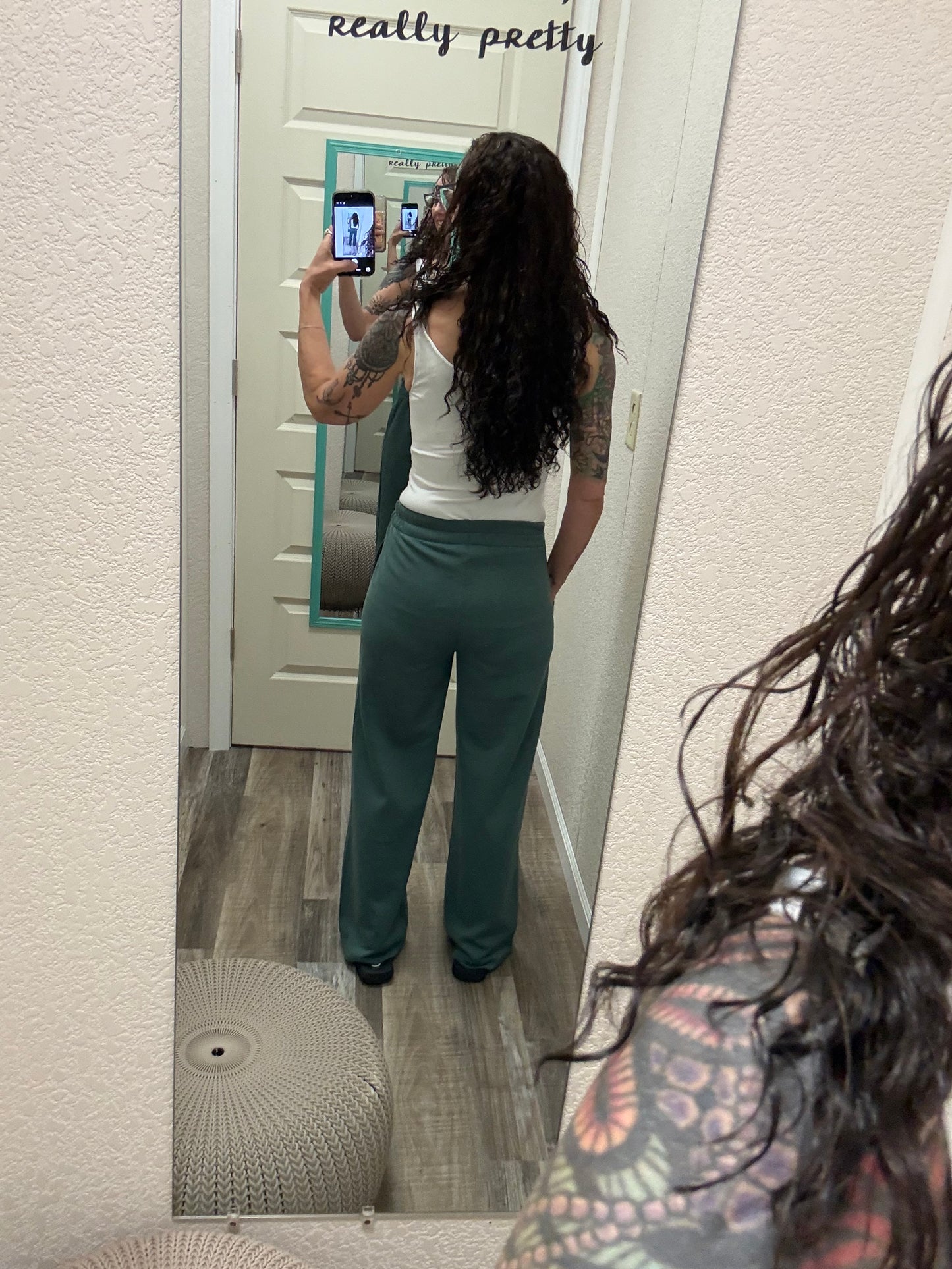 Sallie Scuba Wide Leg Joggers