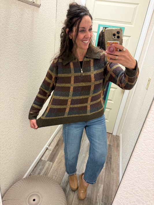 Checkmate HALF ZIP SWEATER