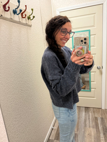 Midnight Cozy Knit Sweater