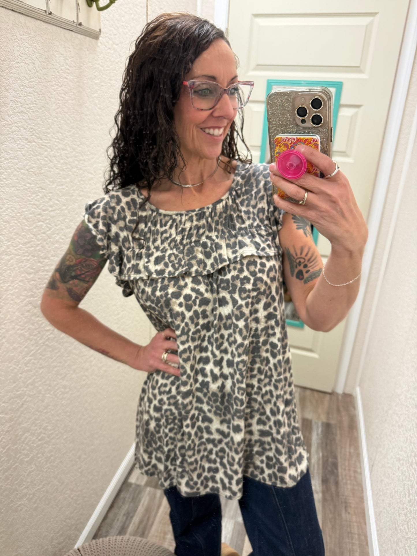 Randi Ruffle Sleeve Top