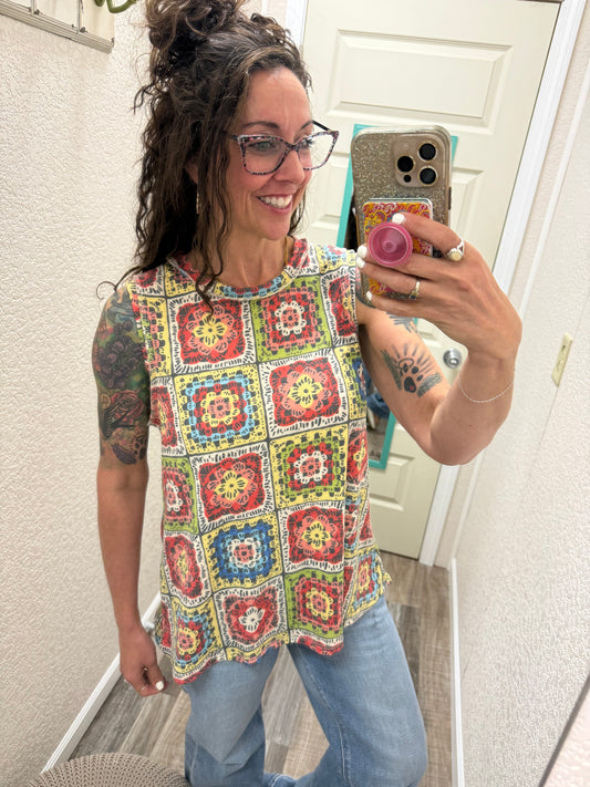 kaleidoscope Patches Tank