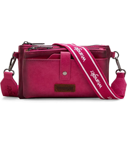 Wrangler Dual Zipper Crossbody Purse