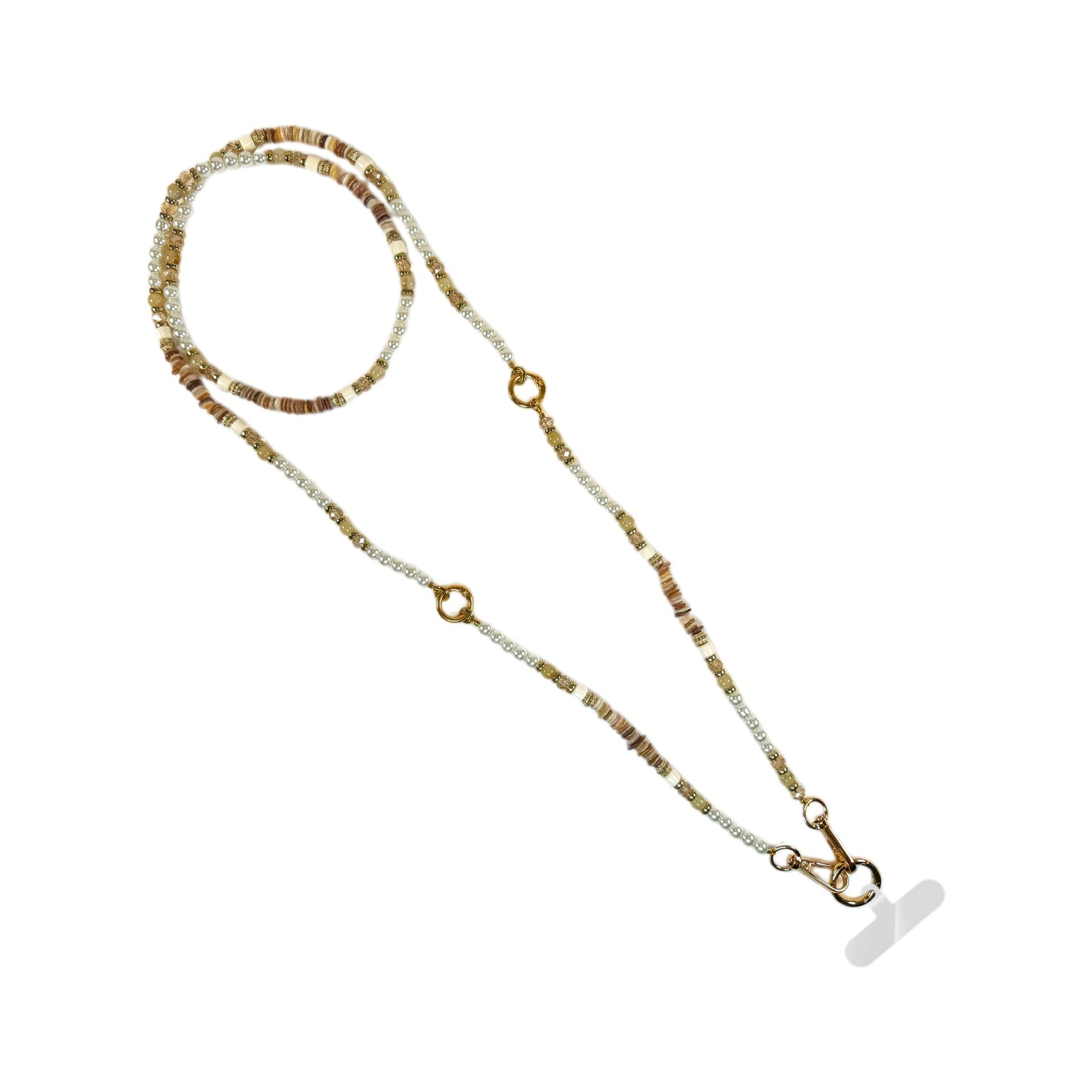 Clip & Go Beaded Crossbody Phone Holder