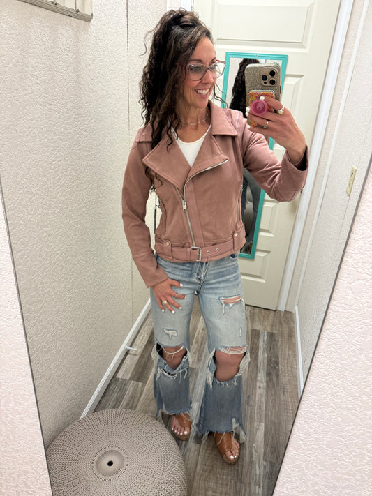 Belted Moto Jacket