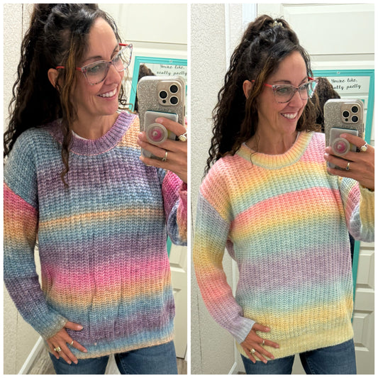 Unicorn Rainbows Tie Dye Sweater