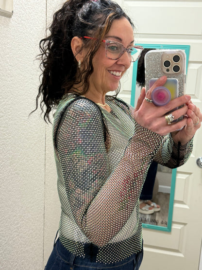 Rock On Mesh Top