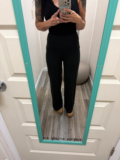 Brooke Wide Leg Full Length Pants with Pockets