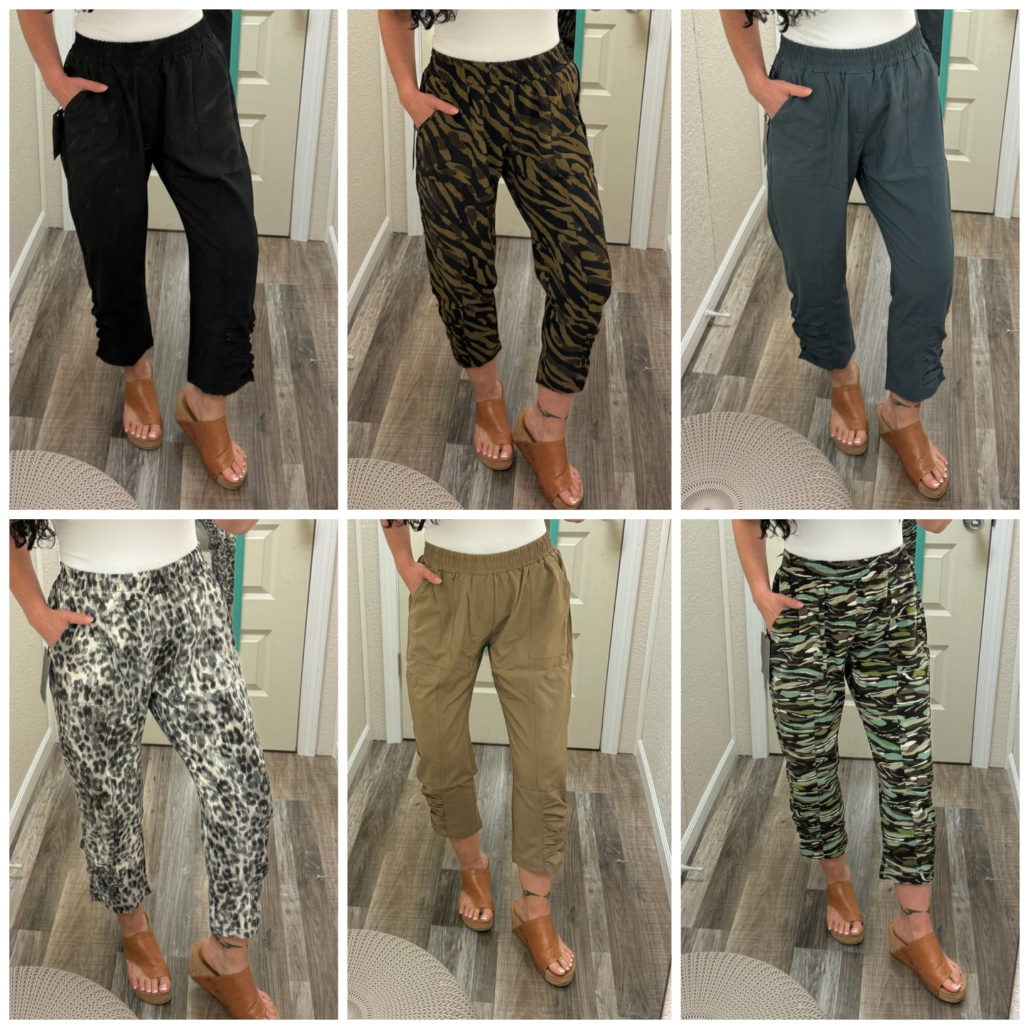 Swishie Swooshie Capris With Side Ruching