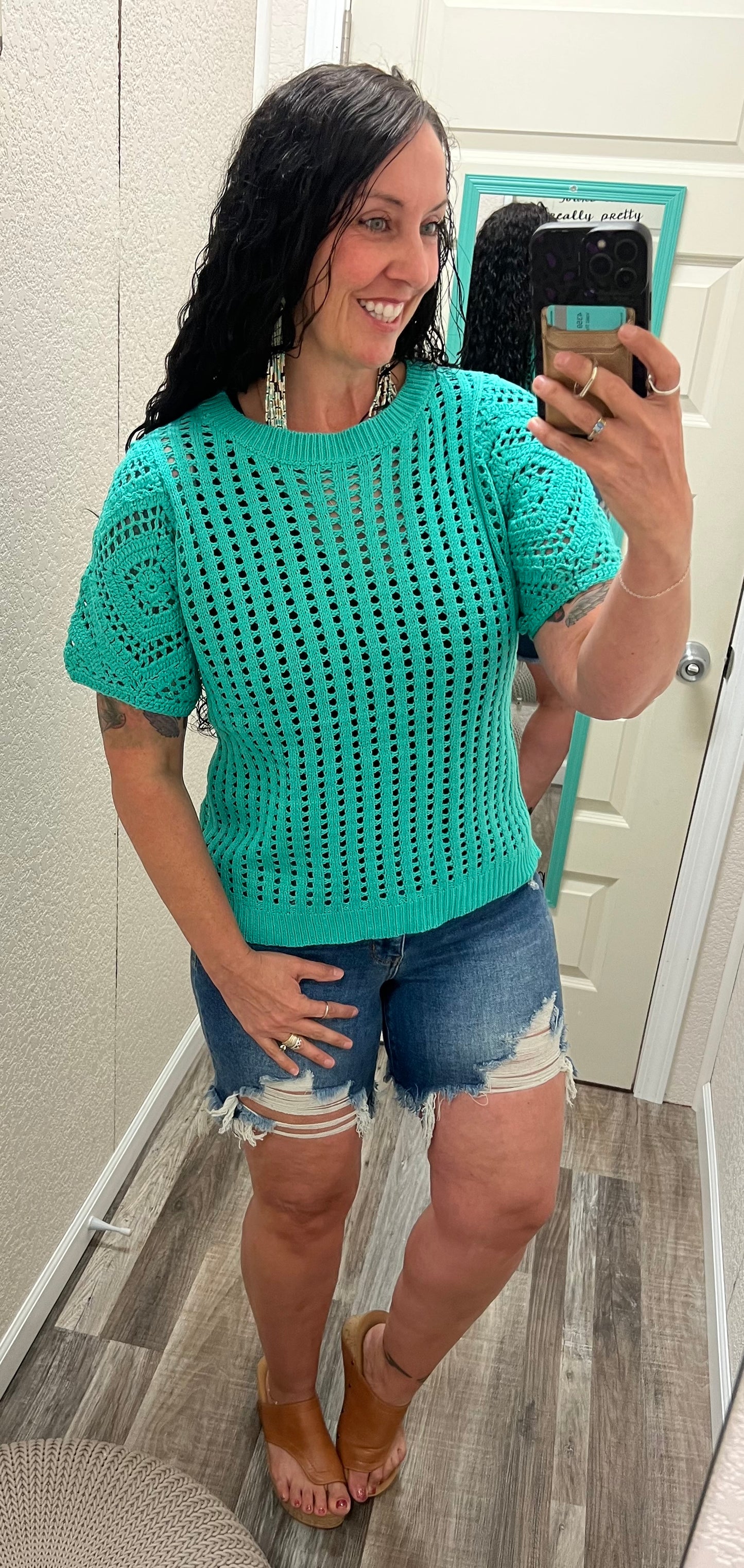 Oaklynn - Crochet Lace Top