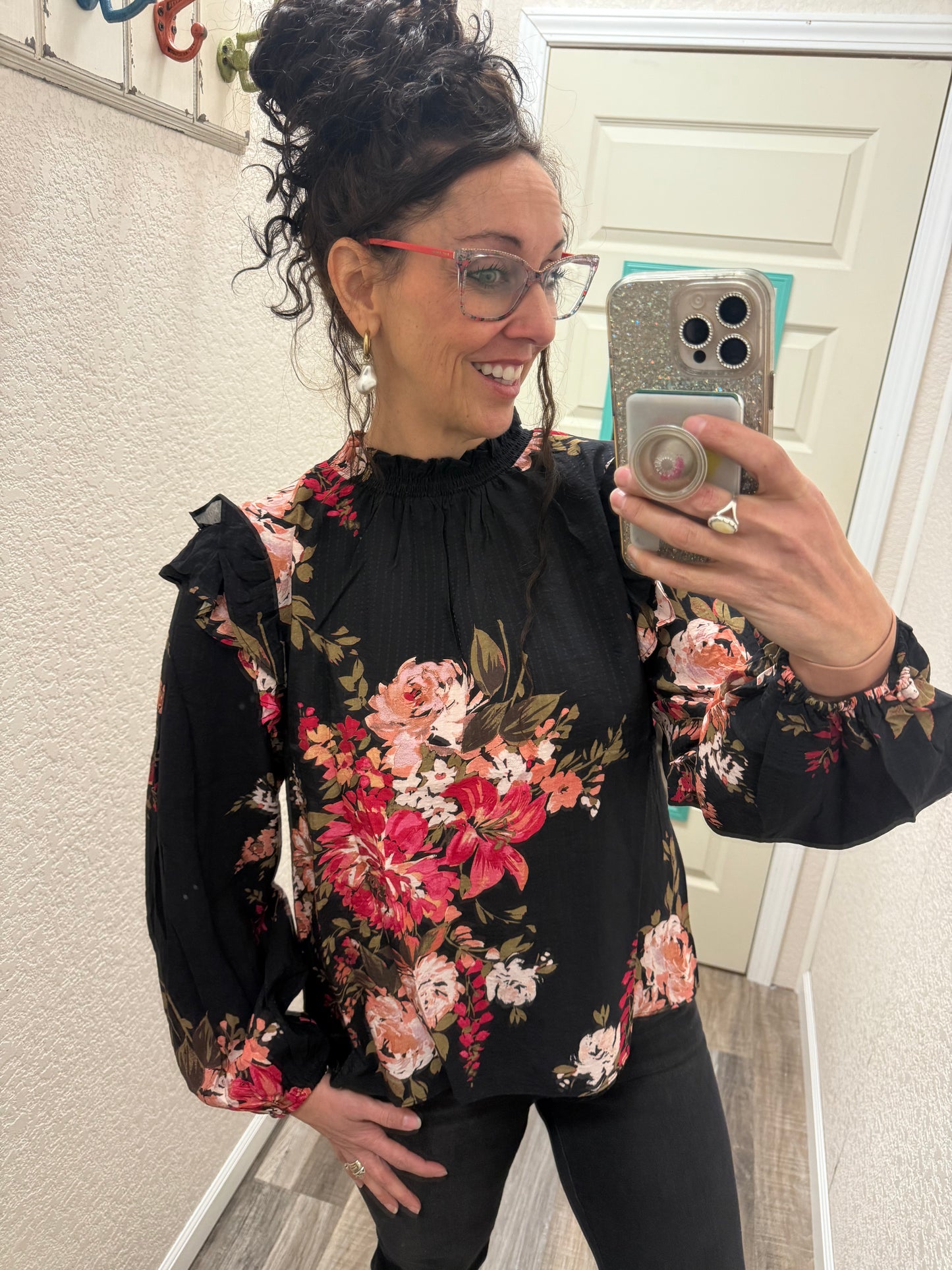 Fierce Floral Printed Blouse