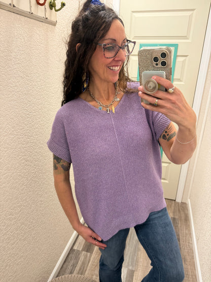 Shayla Short Sleeve Sweater Top