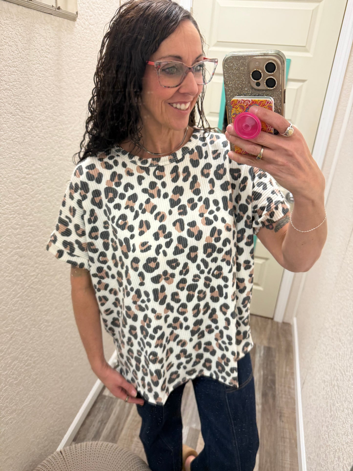 Chloe Corded Short Sleeve Top