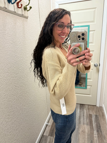 Bethany Button Front Knit Sweater