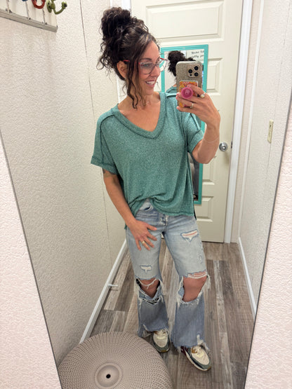 Melanie Vneck Top