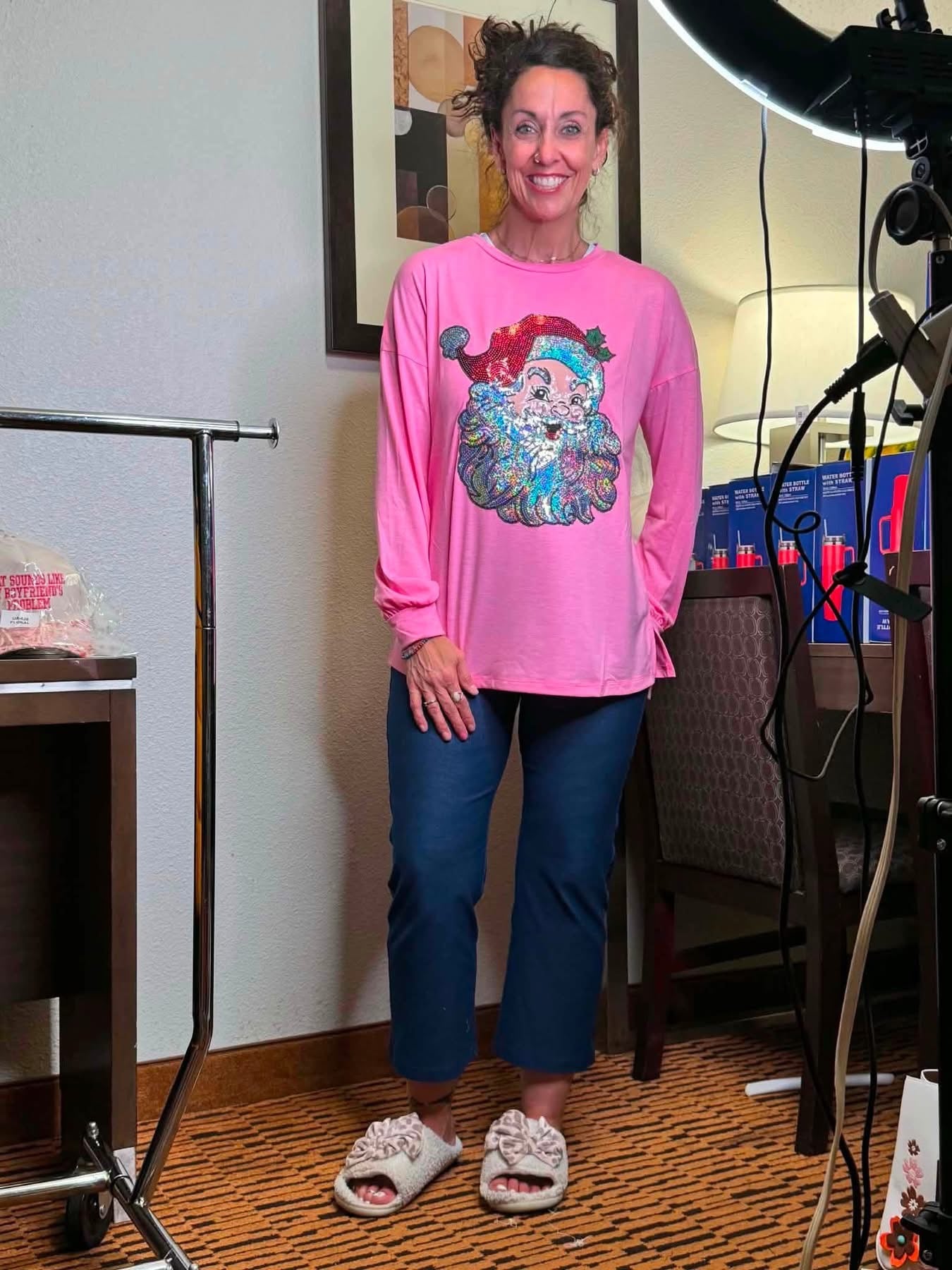 I See Santa! Long Sleeve Top