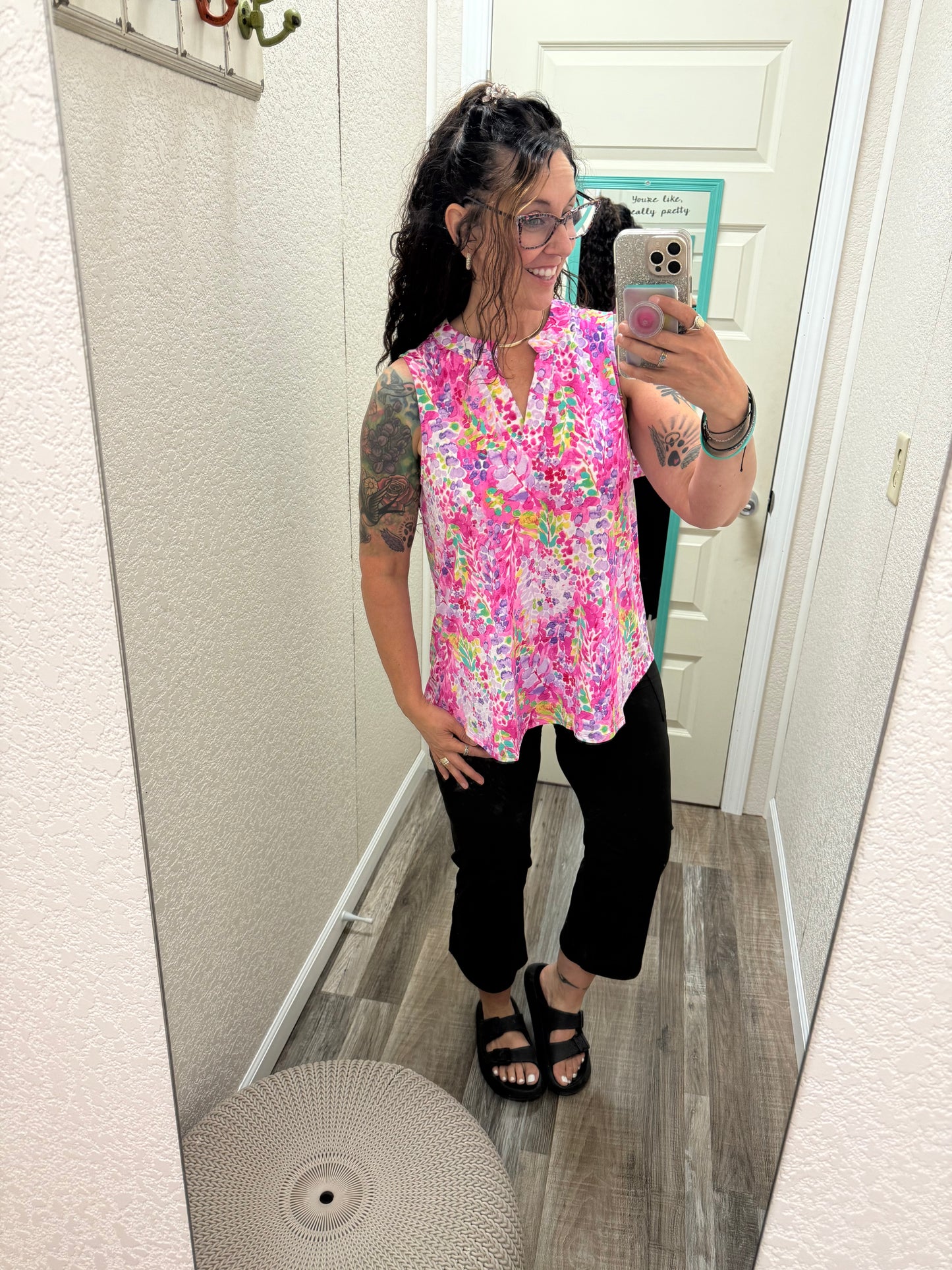 Lizzy - Magenta Spring Fling - Tank