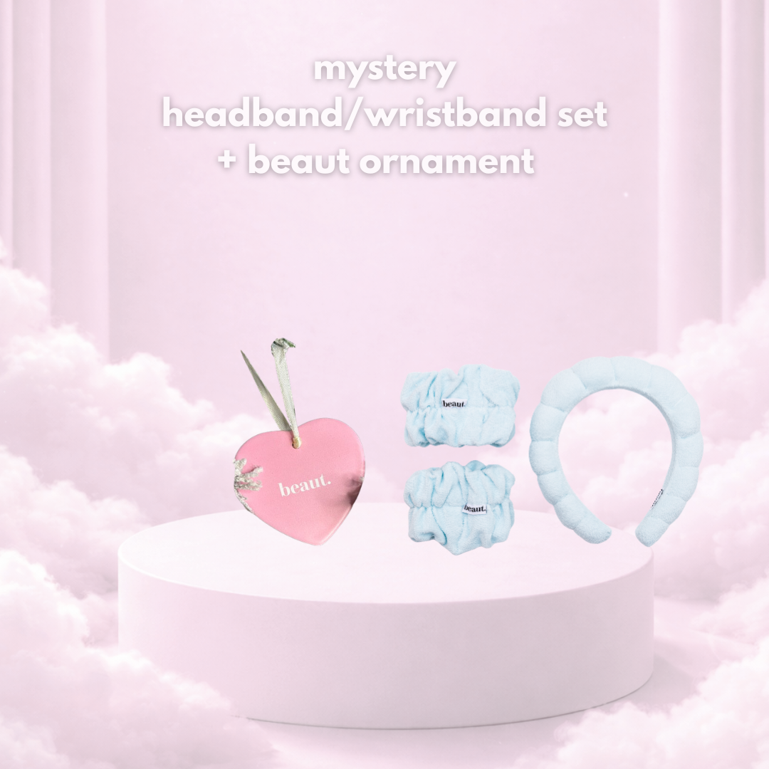 mystery headband wristband set + beaut ornament
