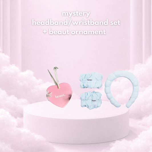mystery headband wristband set + beaut ornament
