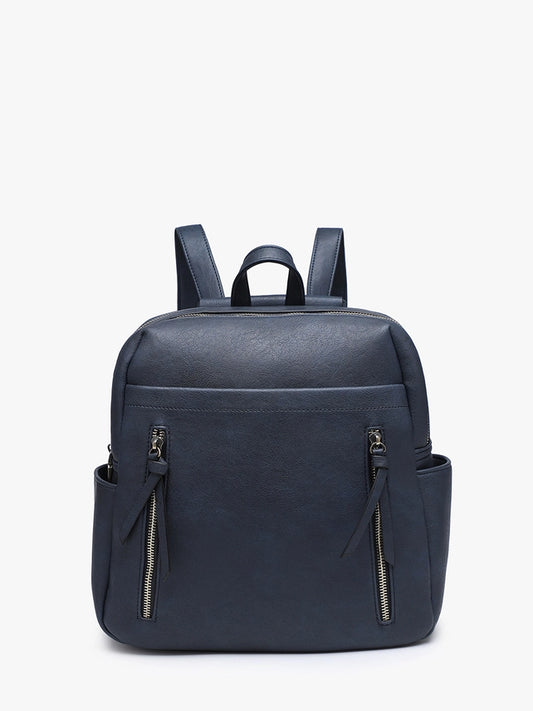 Alora Convertible Backpack with Dual Zip Pockets