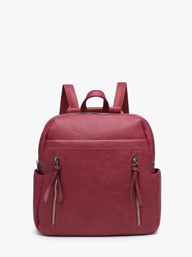 Alora Convertible Backpack with Dual Zip Pockets