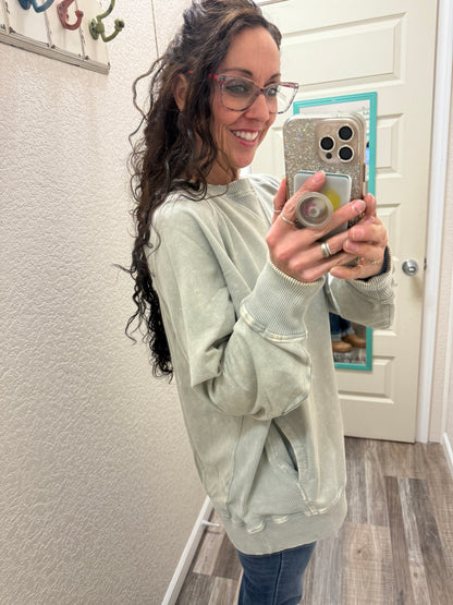 Donna Crewneck Sweatshirt With Pockets