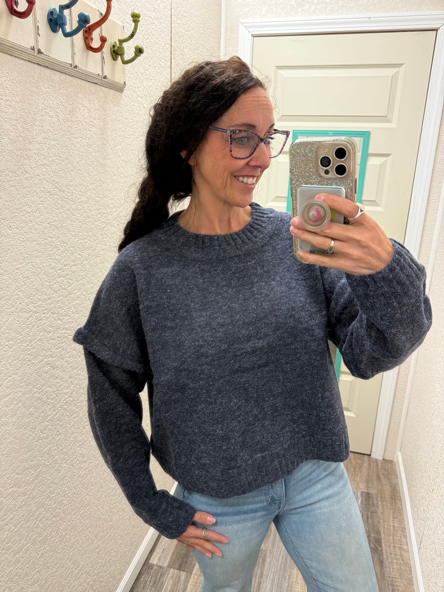 Midnight Cozy Knit Sweater