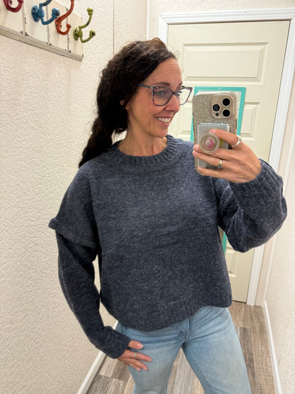 Midnight Cozy Knit Sweater