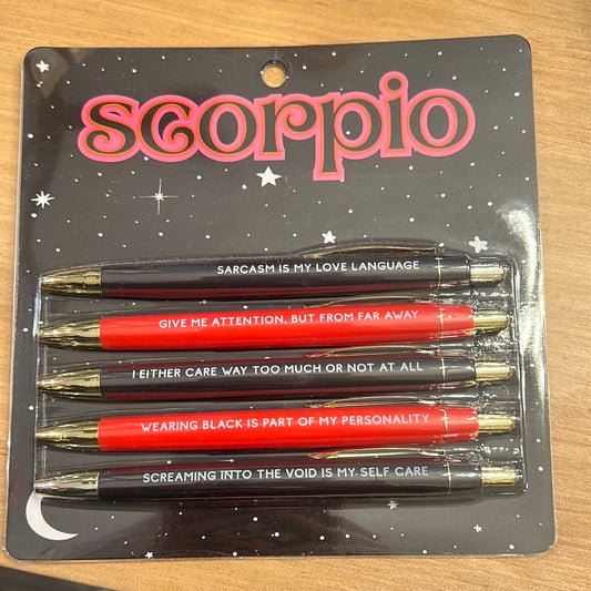 Scorpio Zodiac Pen Set