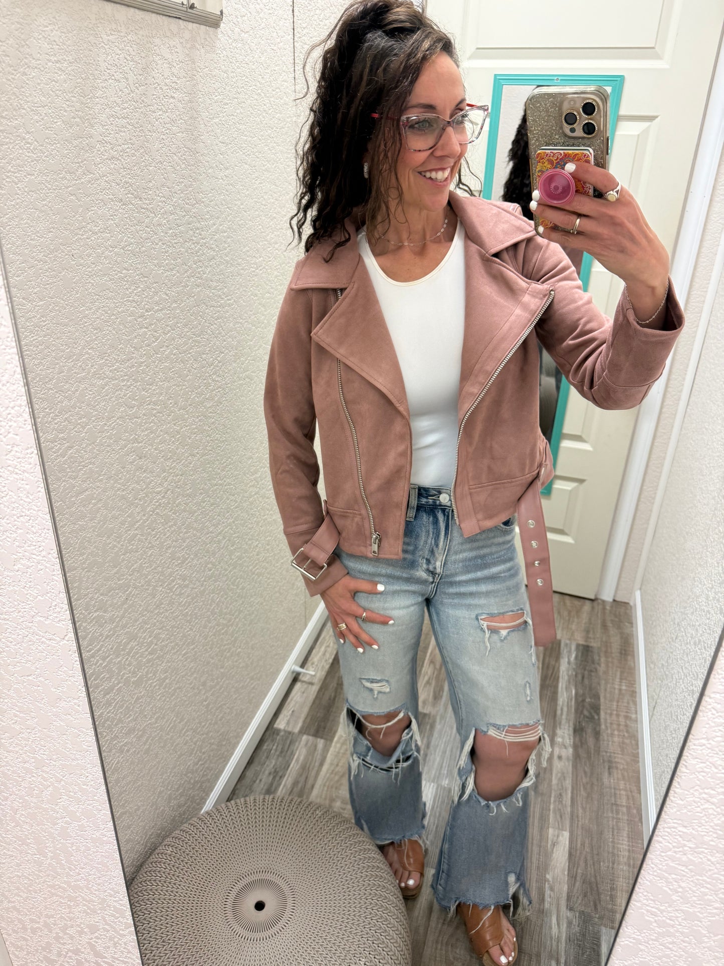Belted Moto Jacket