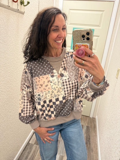 Patchwork Frenzy Top