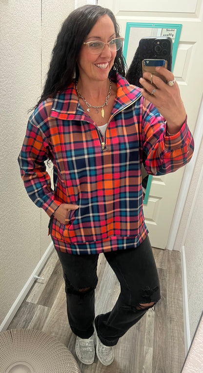 Patterned in Plaid Everyday Pullover