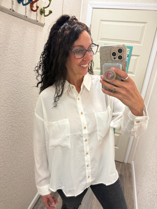 Vanna Versatile Classic Button Down Top