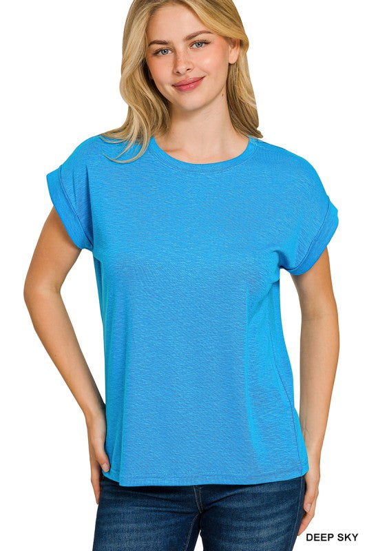 Rae Cuffed Sleeve Tee