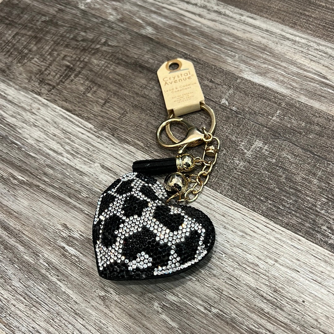 Animal Print Heart keychain