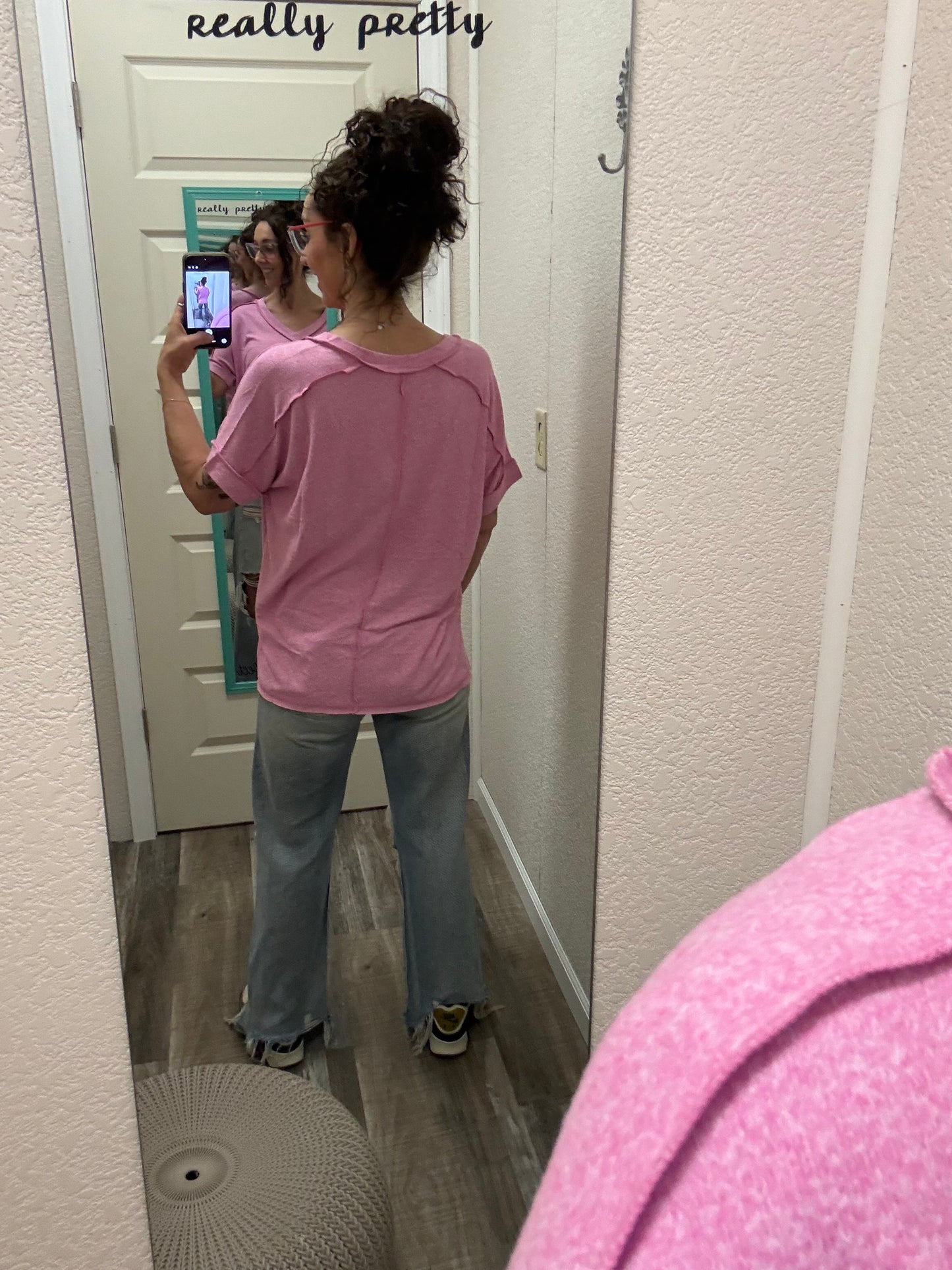 Melanie Vneck Top