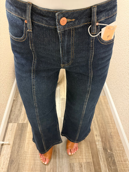 Cassidy Cropped Wide Leg Risen Jeans