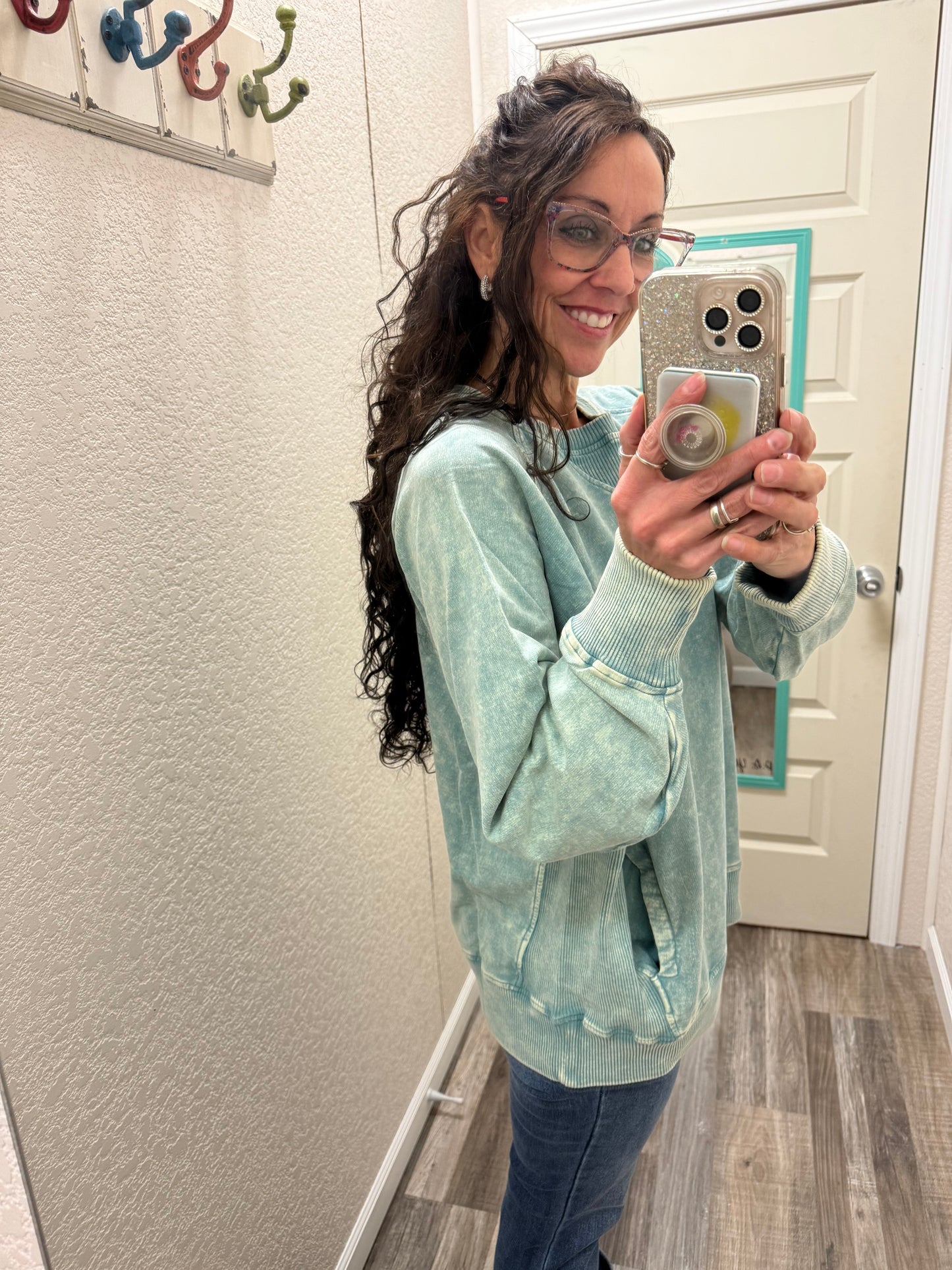 Donna Crewneck Sweatshirt With Pockets