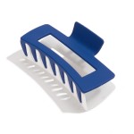 Blue/White Hollow Color Block Hair Claw Clip