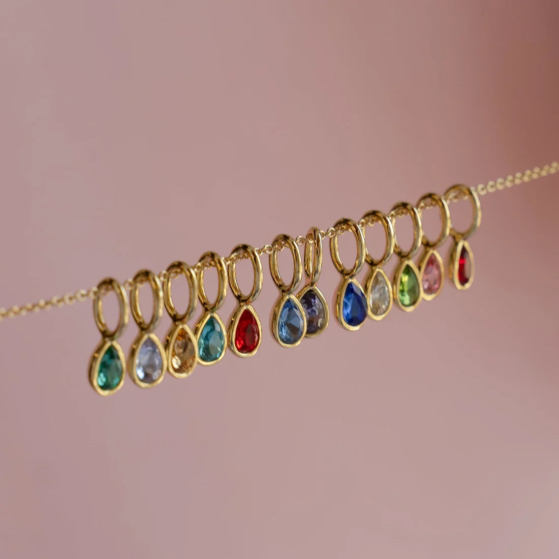 Birthstone Charms Gold