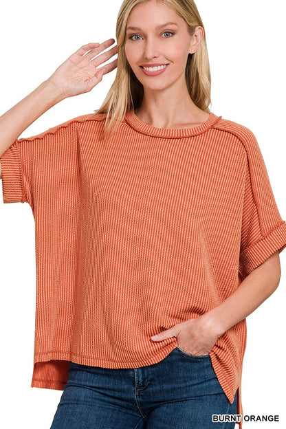 All Seasons Corded Short Sleeve Tops