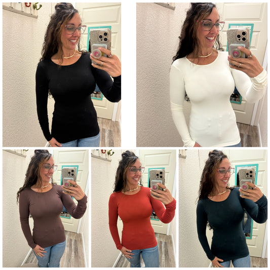 Trust Me Long Sleeve Top - One Size