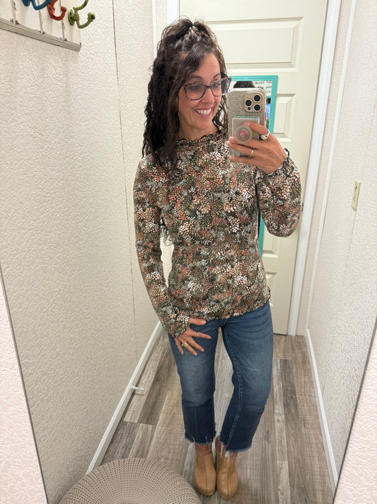 Flora Floral Mesh Top