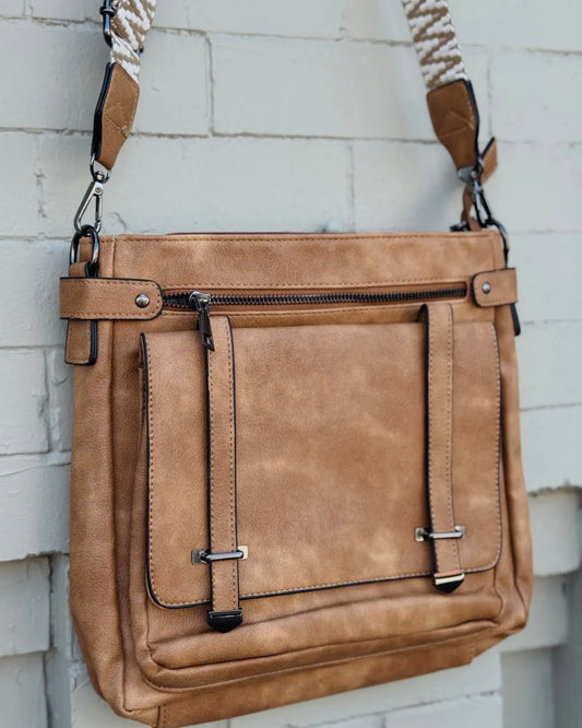 Cameron Camel Crossbody Purse