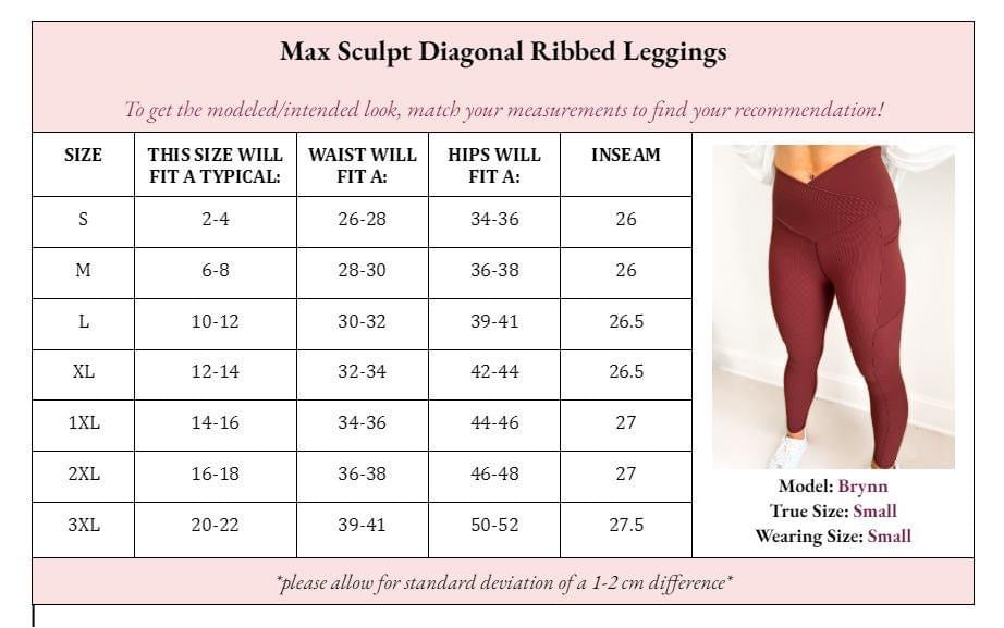 Max Sculpted Ribbed Leggings