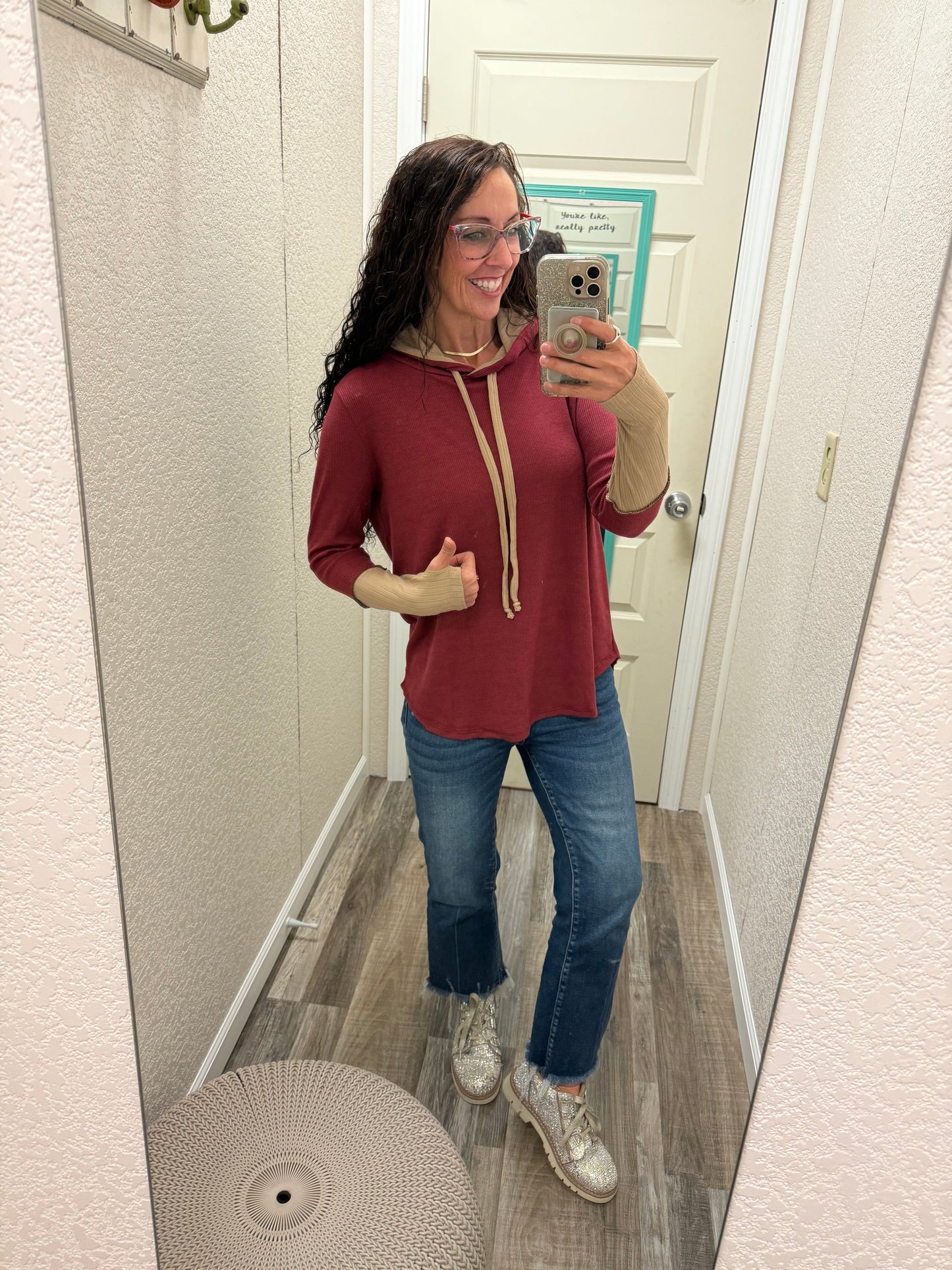 Whitney thermal thumb hole hoodie