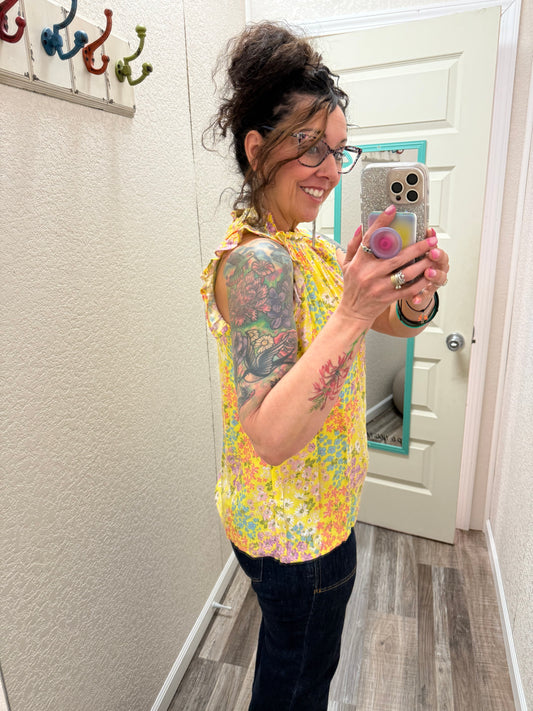 Faith Floral Print Top