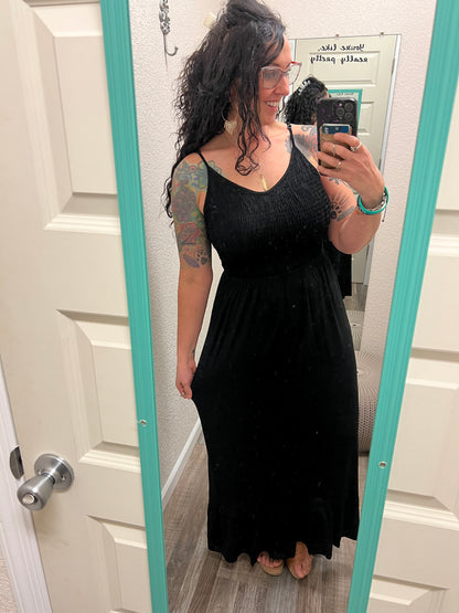 Maddie black maxi dress